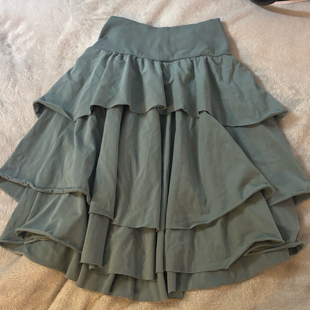 Matilda Jane Teal Tiered Skater Skirt